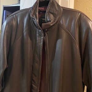 🤎🤎🤎PRICE DROP🧡🧡🧡Pelle Dark Brown Leather Jacket
